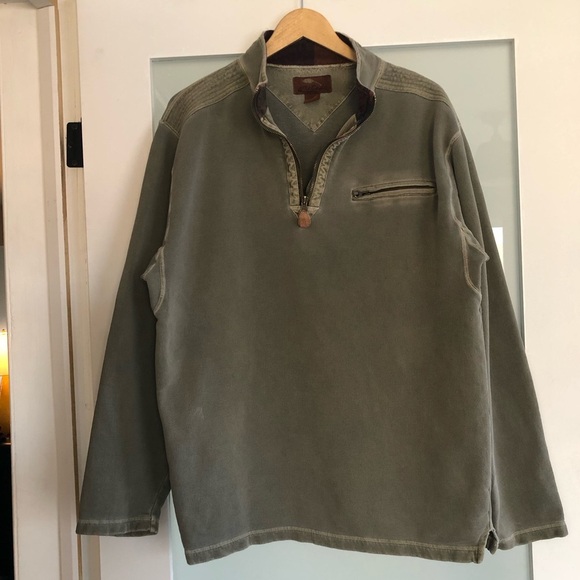 Vintage Bob Timberlake Men’s Sweatshirt - L - faded look green - made in India - Picture 5 of 13